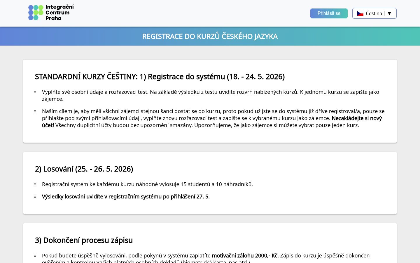 Náhled webu czech-language-course.com