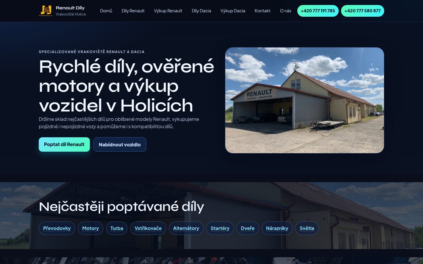 Náhled webu renault-dily.cz
